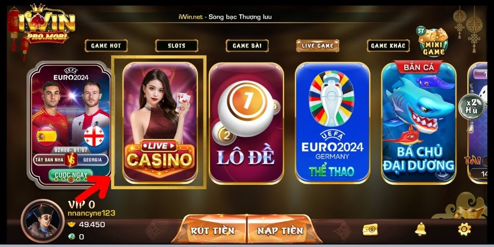 Casino Iwin - Cổng game uy tín, trải nghiệm đẳng cấp