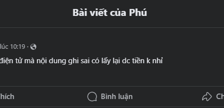 Nạp tiền qua ví điện tử mà ghi sai nội dung có lấy tiền lại được không?